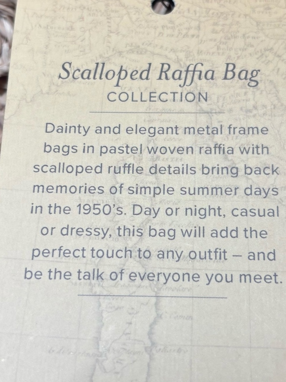 Patricia Nash Laureana Natural Scalloped Raffia Kiss Lock Handbag Boho  NWT - Picture 9 of 14